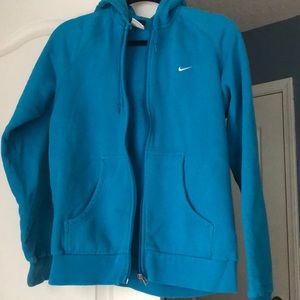 vintage blue nike zip up